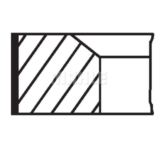Mahle Kolbenringsatz Kolbenringzange FüR Peugeot 306 Cabriolet 7D N3 N5-image