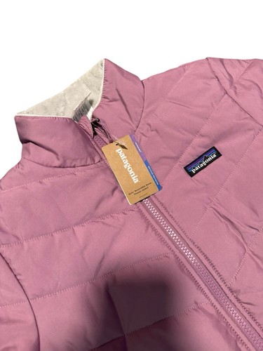 Patagonia Girls Reversible Snow Flower Jacket NWT Size Large Verbena Purple - Picture 5 of 17