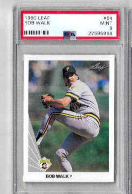 1990 Leaf Bob Walk PSA 9
