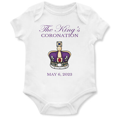 The Kings Krönung Strampler Krone Straßenfest Baby King Charles III 2023