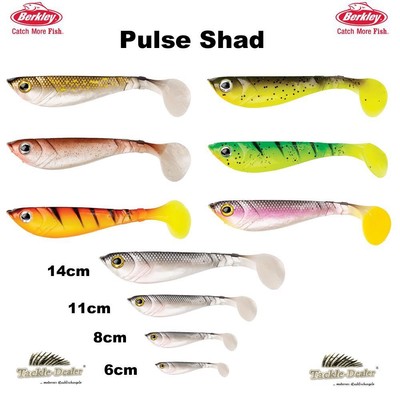 Berkley Pulse Shad PowerBait 6cm 8cm 11cm 14cm Gufi Kunstköder Neue Farben 2022