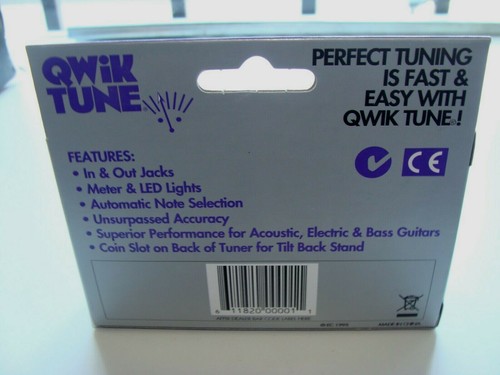 QWIK TUNE Automatic Guitar Tuner Acoustic, Electric, Bass, Hands Free - 第 2/4 張圖片