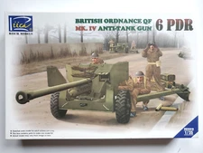 Riich 1:35 British Ordnance QF MK.IV Anti-Tank Gun 6 PDR Model Kit RV35018 SEALd