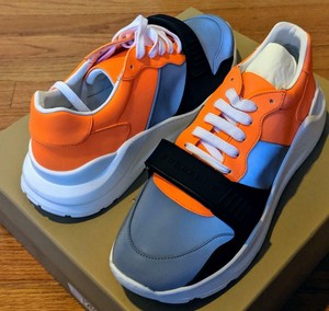 orange burberry shoes