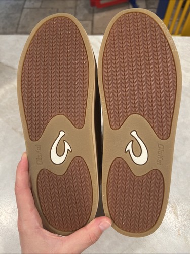 Olukai Womans Pa'ina Hulu Tan Waterproof Leather Sheepskin Winter Boots Size 10 - Picture 5 of 5