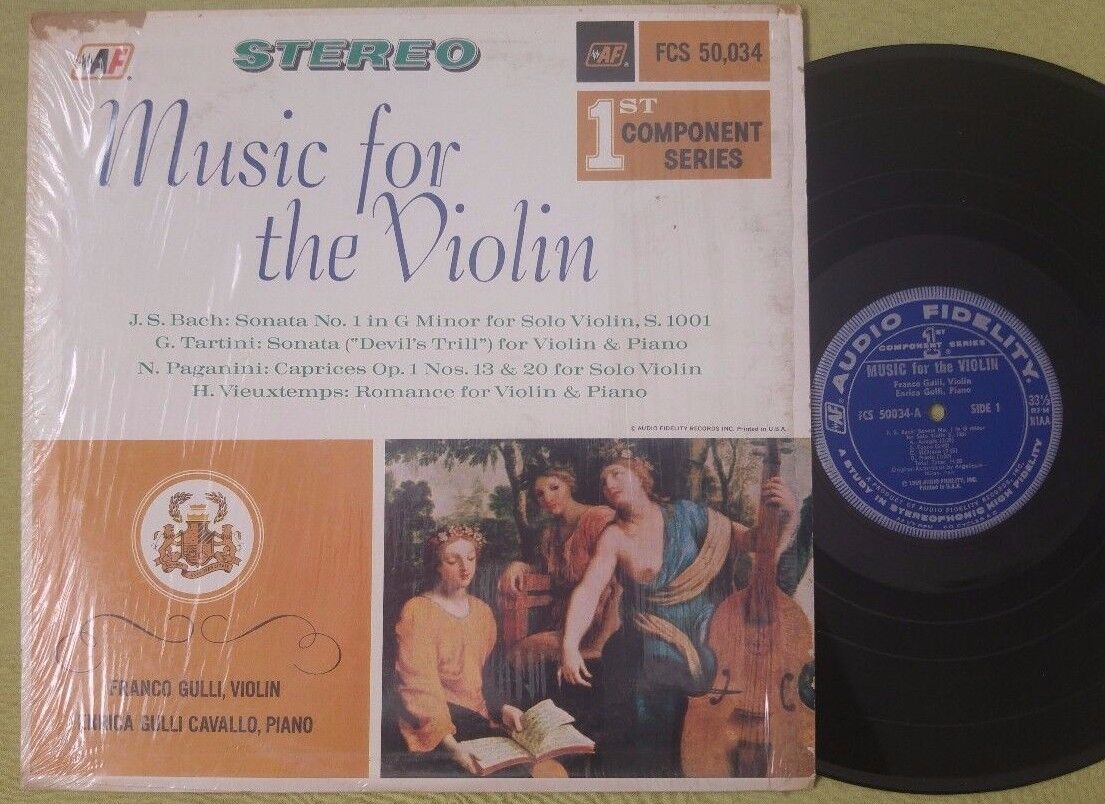 FRANCO GULLI Violin Recital BACH TARTINI PAGANINI VIEUXTEMPS Stereo LP ...