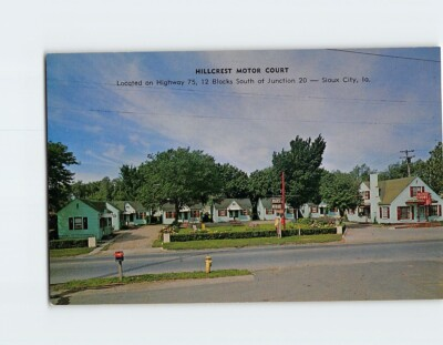 #ad Postcard Hillcrest Motor Court Sioux City Iowa USA North America $3.46