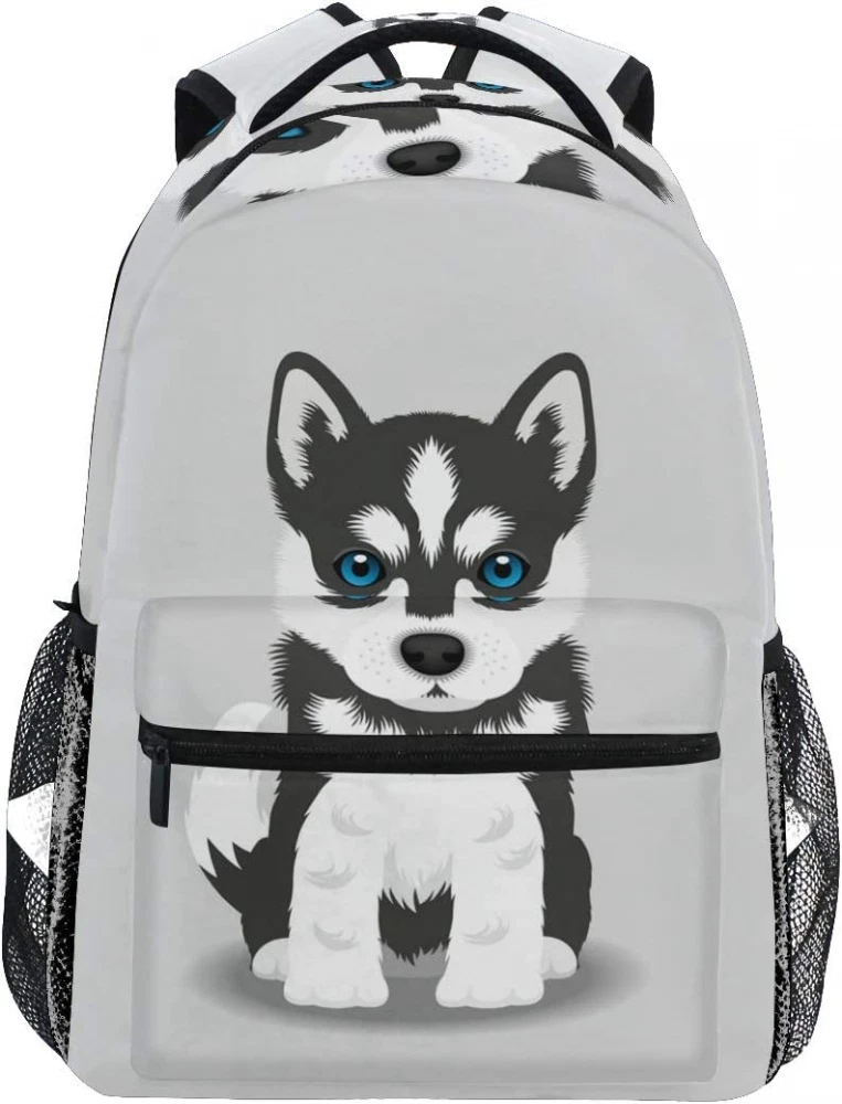 Backpack with top dog design