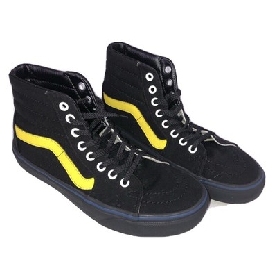 yellow and black vans high tops