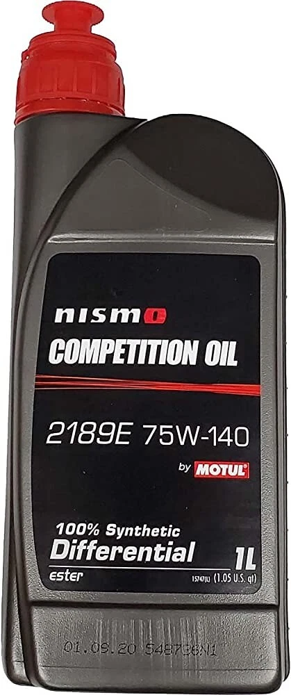 Motul NISMO Competition Gear Oil 2189E 75W140 for GT-R (1 Liter)