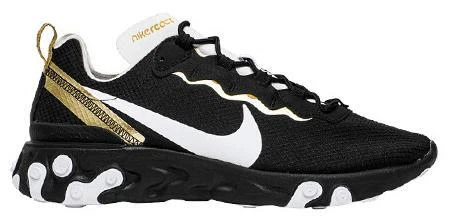 Nike React Element 55 SE Black Metallic Gold