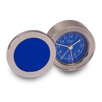 Rapport Caravelle Polished Case Alarm Clock In Blue Rapport Caravelle Polished Case Alarm Clock In Blue