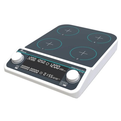 MMS4pro Multi-Position Magnetic Stirrer 1500rpm 4*500ml Lab LCD Magnetic Mixer