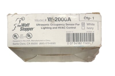 (AN) W-2000A WattStopper 360 Degree Ultrasonic Motion Ceiling Occupancy Sensor