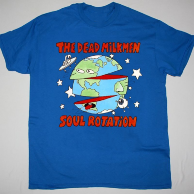 Dead Milkmen - Soul Rotation Short Sleeve Blue All Size T-Shirt
