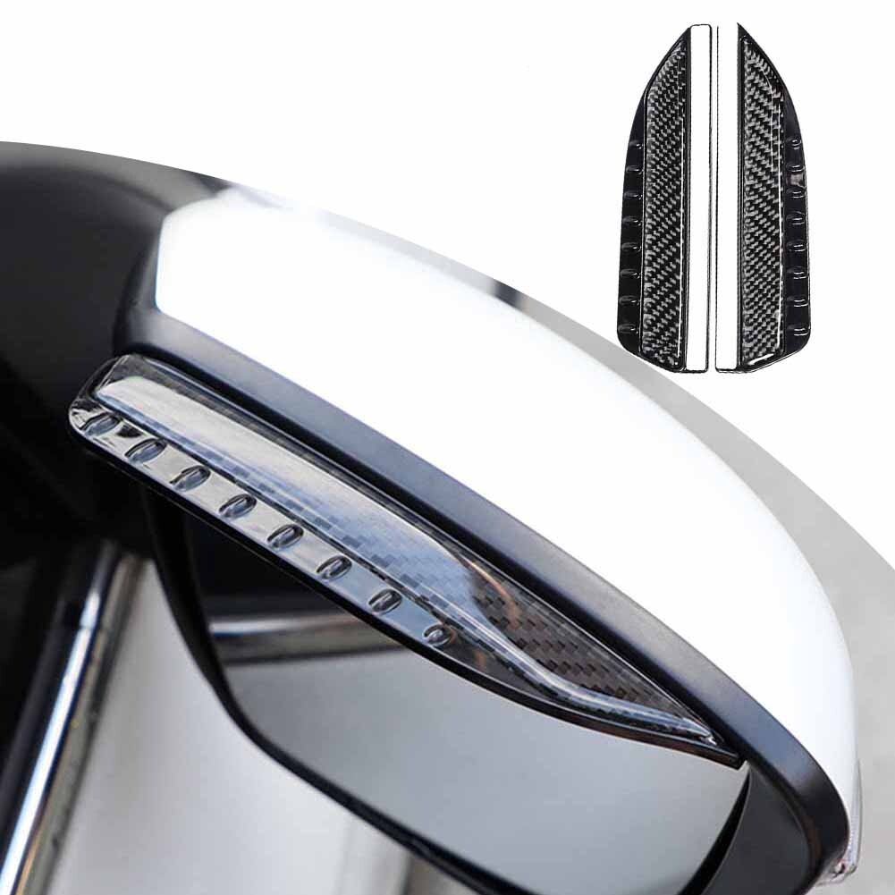 Pair of Carbon Fiber Rain Board Eyebrow Guards for Car For Side Mirrors