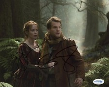 Emily Blunt James Corden Into the Woods Autographed Signed 8x10 Photo COA 