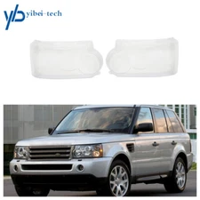 Pair Of Headlight Lens Cover For 2006-2009 Land Rover Range Rover Not Sport