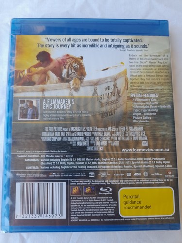 Life of Pi - Adventure/Drama. Blu-Ray New & Sealed. Free Post - Picture 2 of 2