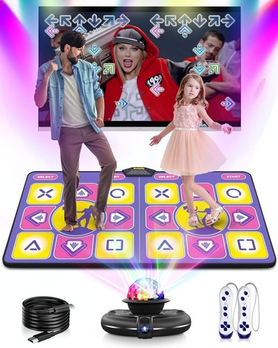 Dance Mat - Wireless Electronic Dance Mat for TV with Camera, Exercise Damce Pad
