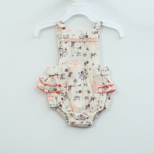 White Chocolate Baby Floral Toddler Romper Bodysuit Kids 0-2 Month 225634