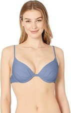 Body Glove 238047 Womens Push Up Underwire Bikini Top Swimwear Blue Size X-Small