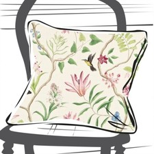 Sanderson Clementine Chintz Cushion 16x16"