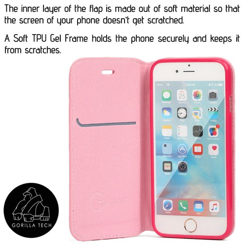 NEW GLITTER PARTY FLIP WALLET STAND CASE COVER + CARD SLOT FOR SAMSUNG & APPLE - Picture 4 of 16