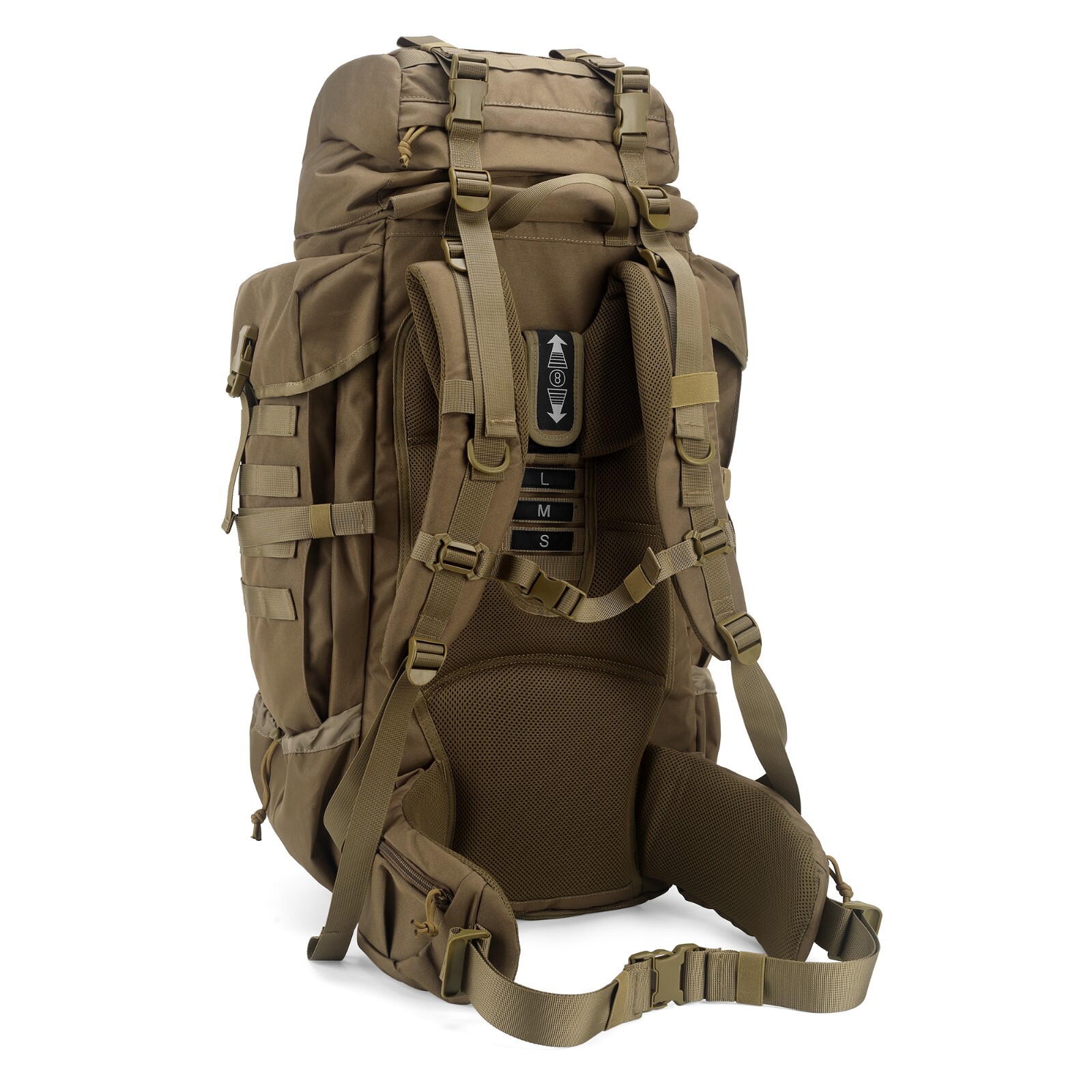 Mardingtop 70L Militär Rucksack Trekkingrucksack mit Regenschutz für Wandern