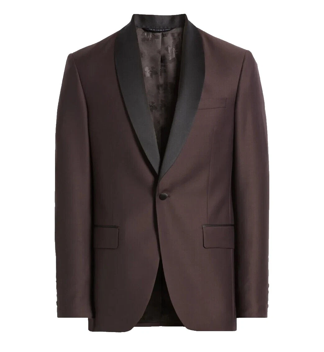 Trajes y Blazers Negro Esmoquin de Lana para Hombres