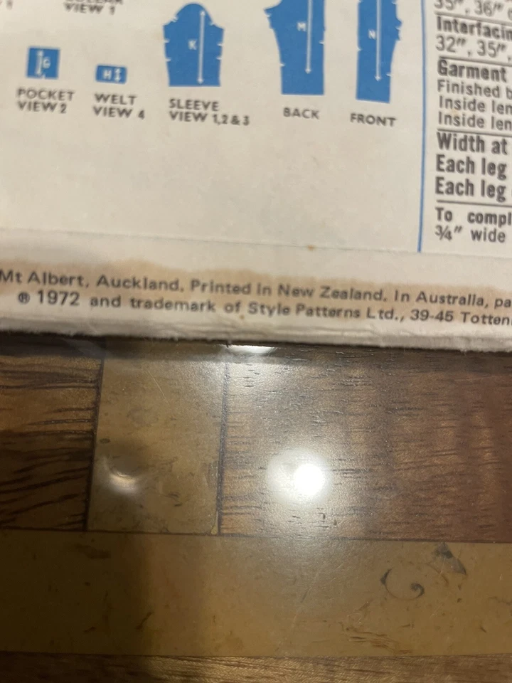 Style Kids Vintage Unisex Suit Children Sewing Pattern 3744 Size 4 - Image 3 of 3