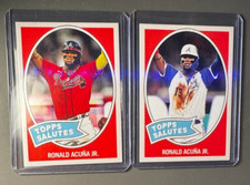 2024 Topps Throwback Thursday TBT #44 RONALD ACUNA JR. Image Variation + Base