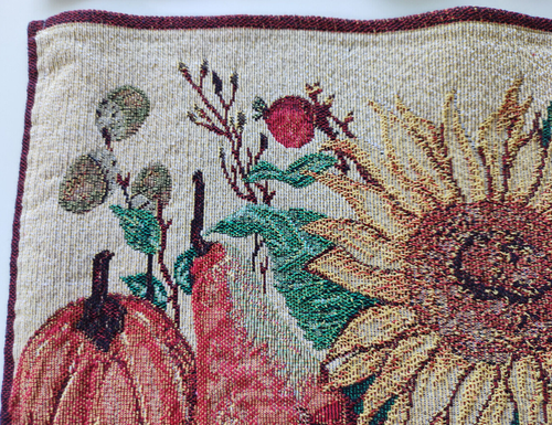 4 tovagliette arazzo autunno o autunno ~ con girasoli, zucche, zucche 16 x 12 pollici - Foto 13 di 17