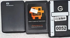 Lot of 3 external hard drive 1 TB different brands check the description