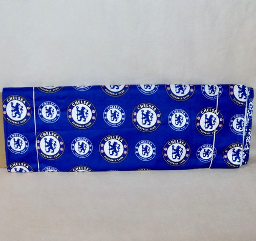 Chelsea Football Club Logo Pattern MLS Cotton Fabric 1/4 Yard 9” X 44” - Picture 2 of 24