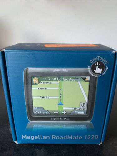 Magellan Roadmate 1220 GPS Receiver With Mount & Charger Black Bundle Tested - Photo 1 sur 13