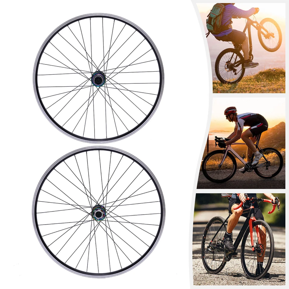 27.5'' Aluminum Alloy Rim Disc Brake Front+Rear Wheel Fit 7/8/9/10/11 Cassette - Image 2 of 4