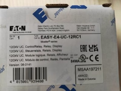 EATON EASY-E4-UC-12RC1 控制器 E4-UC-12RC1-UPS or DHL fast delivery