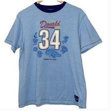 Disney Parks Donald Duck Unisex Graphic Ringer Tee - Blue - Size Medium