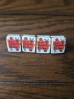 4 Vintage IOWA Certified Seed Bag Tag Feed Sack Clips Crop Tin Tag Corn Sign