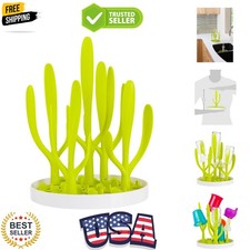 Sprig Countertop Baby Bottle Drying Rack - Nature Inspired Upright Bottle Rac...