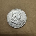 1952 D Ben Franklin Half Dollar 90% Silver Actual Coin Shown Ungraded — photo 1