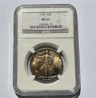 1945 Walking Liberty Half Dollar 50C Silver NGC MS62 Phila Cert 3782348-179