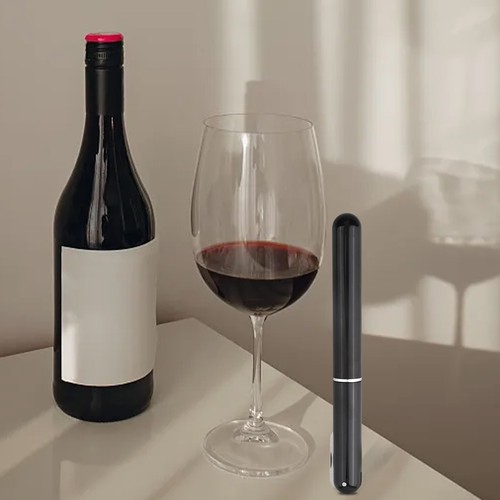 Stylish Portable Air Pressure For Wine Opener with Built in Foil Cutter Tool - Picture 15 of 35