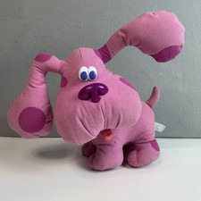 Blues Clues Magenta Talking Plush Dog Tyco Fisher Price TESTED - WORKS 1999 12"