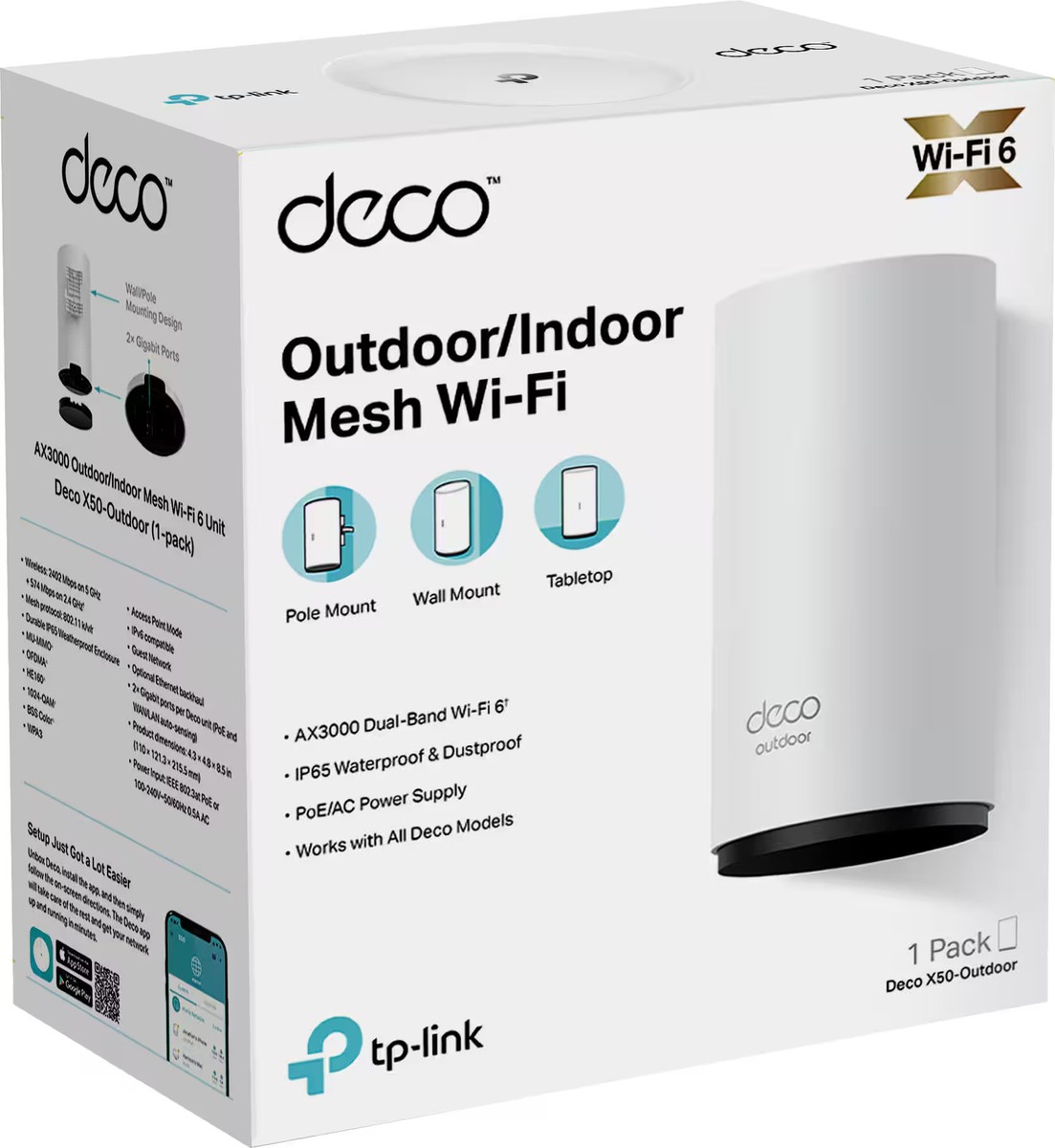 TP-Link Deco X50 Wi-Fi 6 ルーター3台セット Deco X50 | AX3000メッシュWi-Fi 6システム | TP-Link 日本