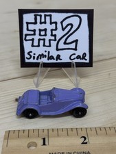 Vintage Tootsietoy Purple Diecast Roadster Convertible Car #2 - Made in USA