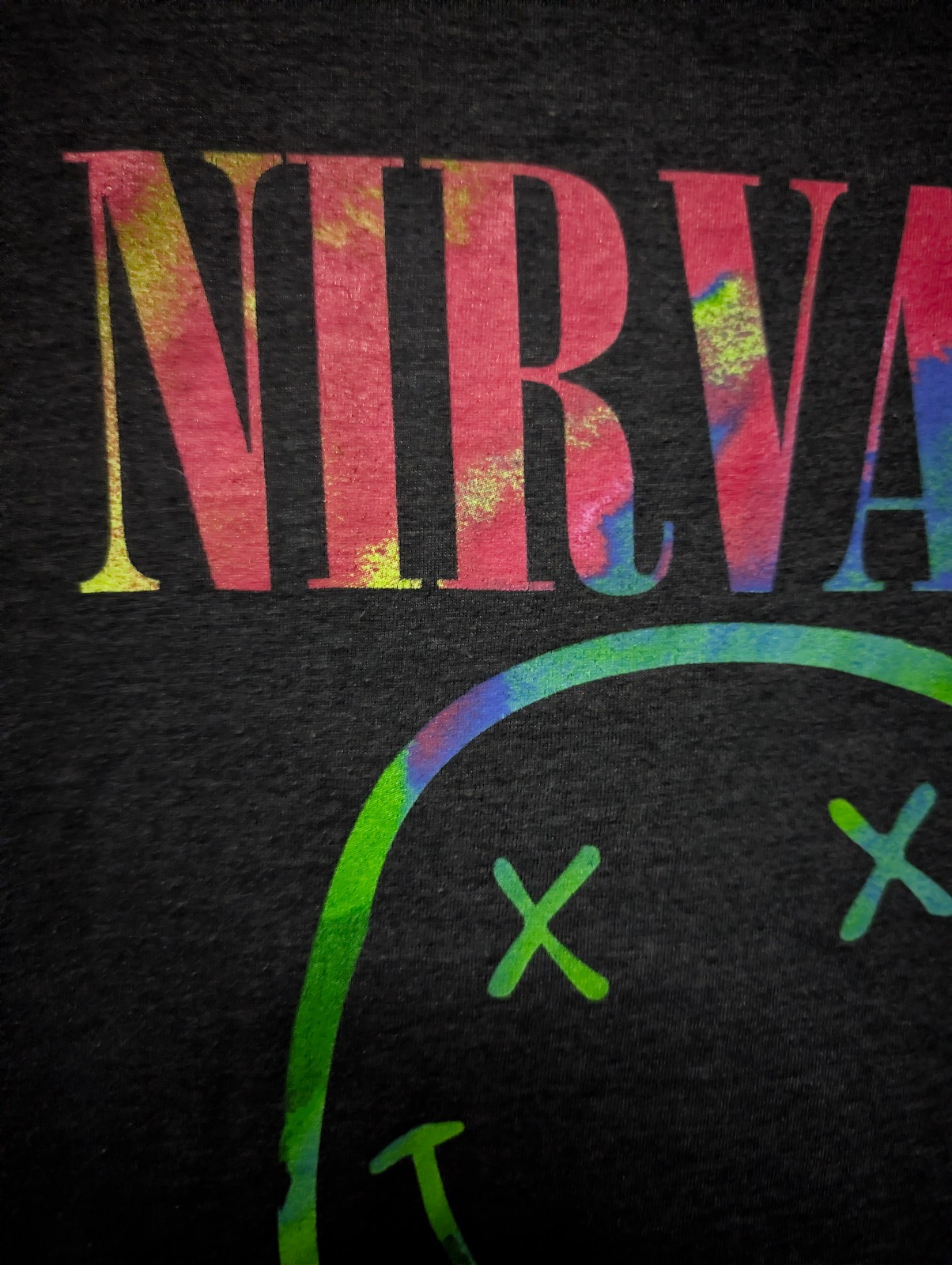 Nirvana Nevermind Multicolor Smiley Face Medium G… - image 3