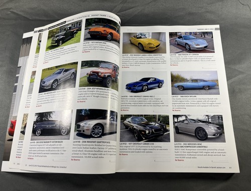 2018 BARRETT JACKSON MOHEGAN SUN CONNECTICUT AUCTION CATALOG - Picture 7 of 14