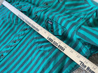 USA Made Wrangler Western HEAVY 100% Cotton Thick weave green stripe — photo 8